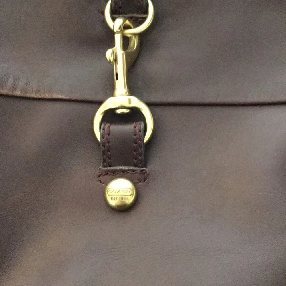 Coach Brown leather knee-high boots 9 1/2 - Picture 4 of 8